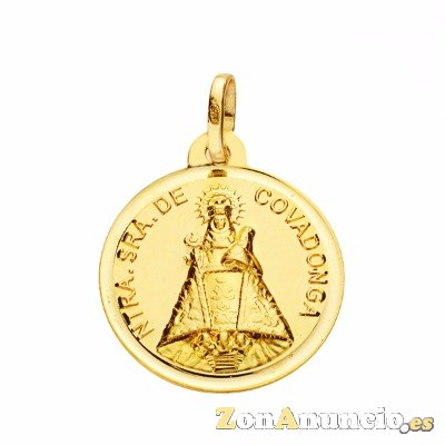 MEDALLA Y CRUZ VIRGEN DE COVADONGA EN ORO Y EN PLATA.
